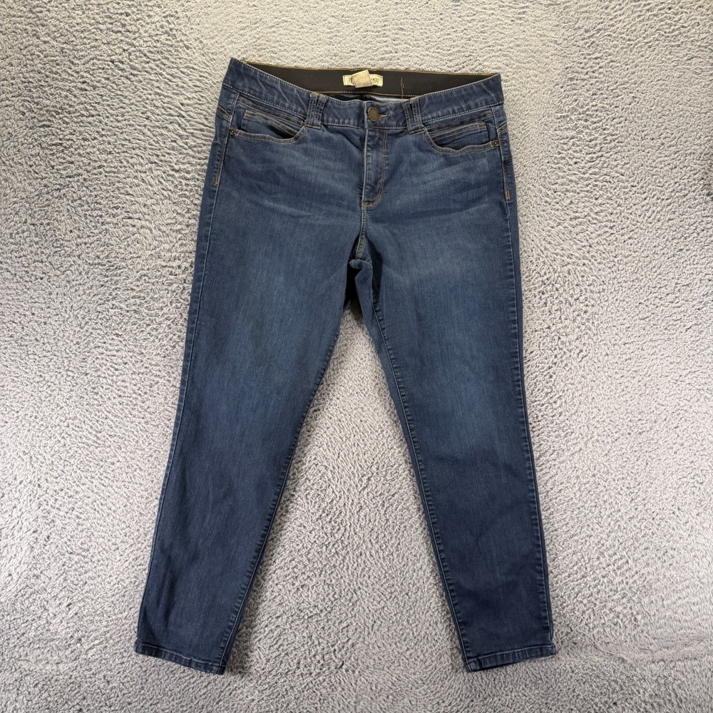 Democracy Ab Technology Jeans Womens 16 Blue Cotton Denim Skinny Travel Stretch